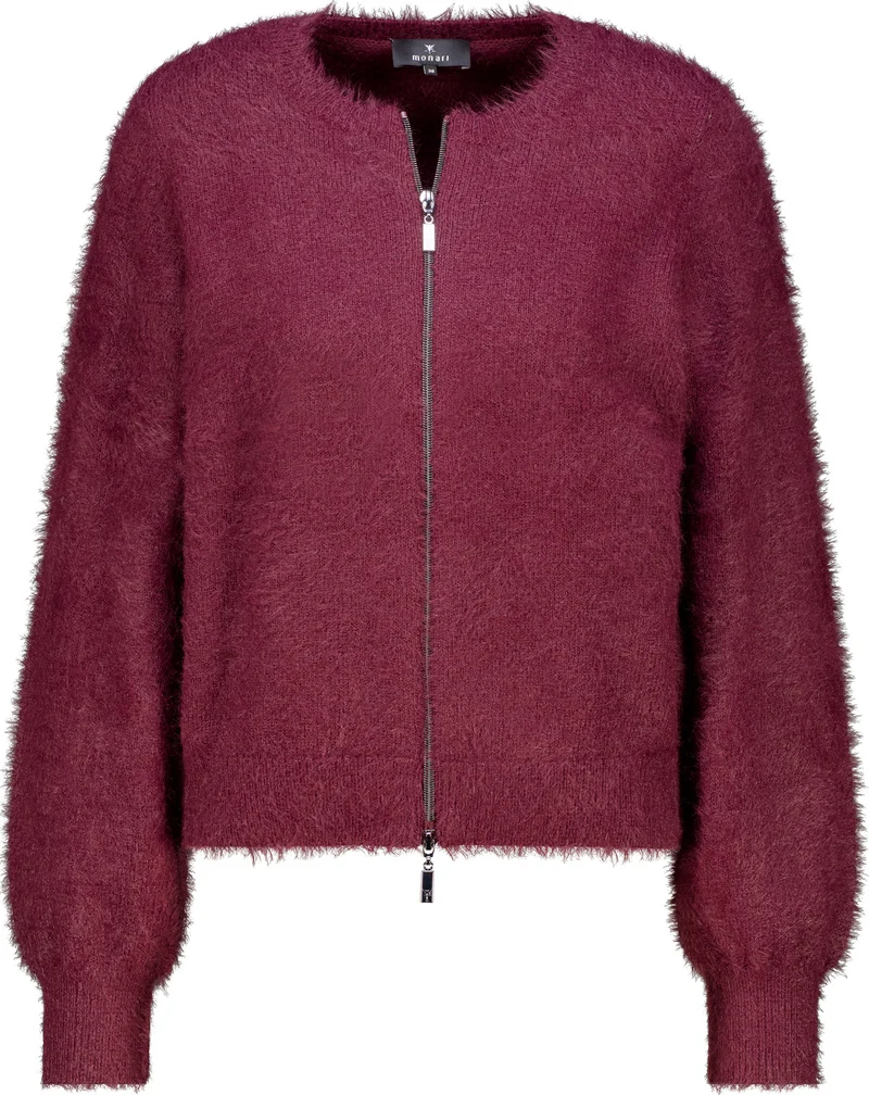 Strickjacke mit 2-Wege-Reißverschluss