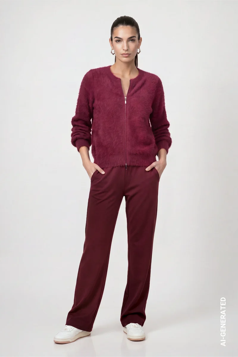 Strickjacke mit 2-Wege-Reißverschluss