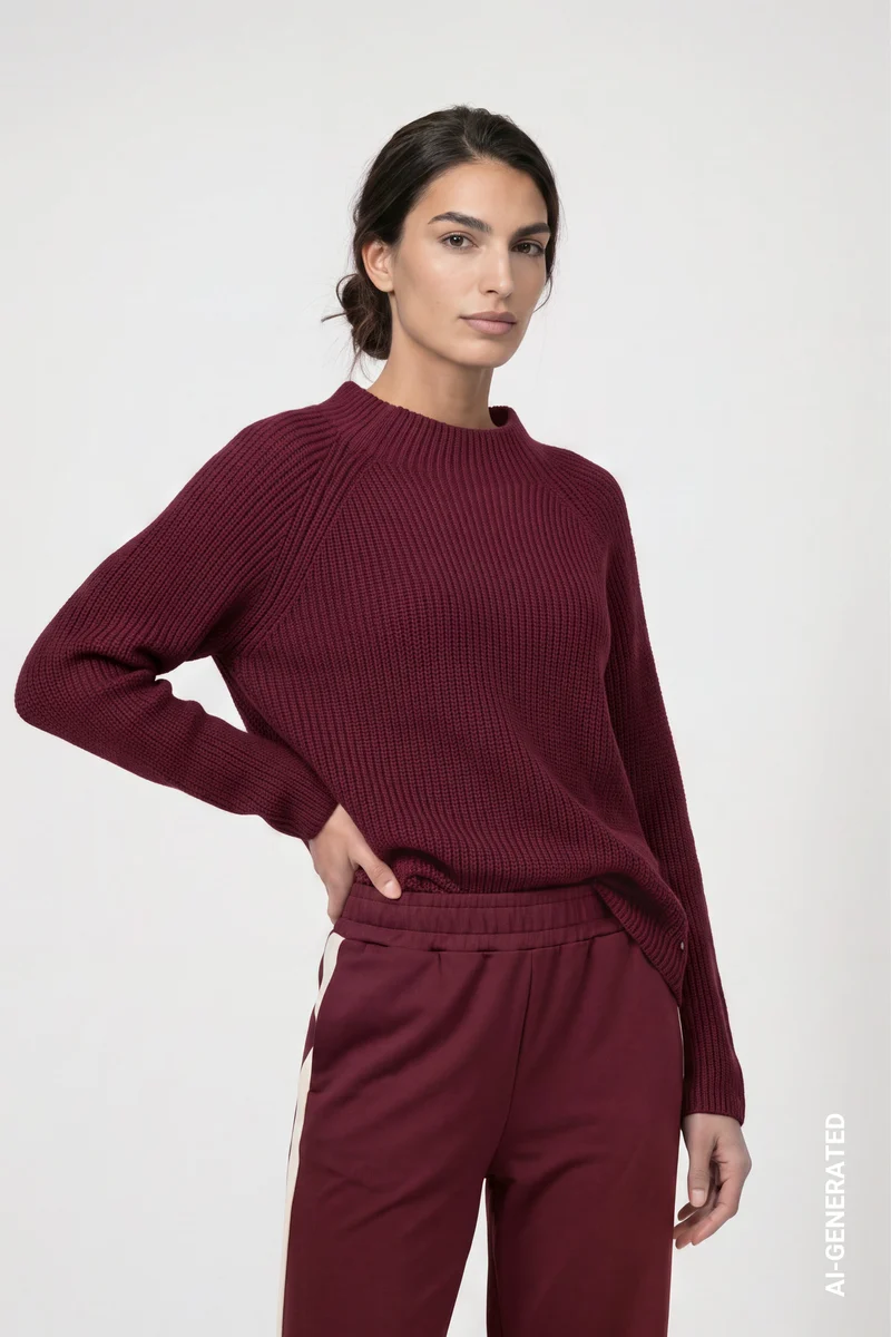 Strickpullover mit Perlfangstruktur