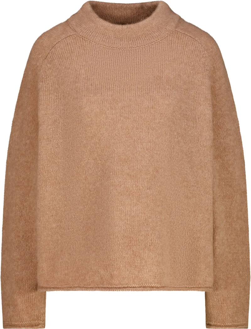 Strickpullover mit Rollsaum