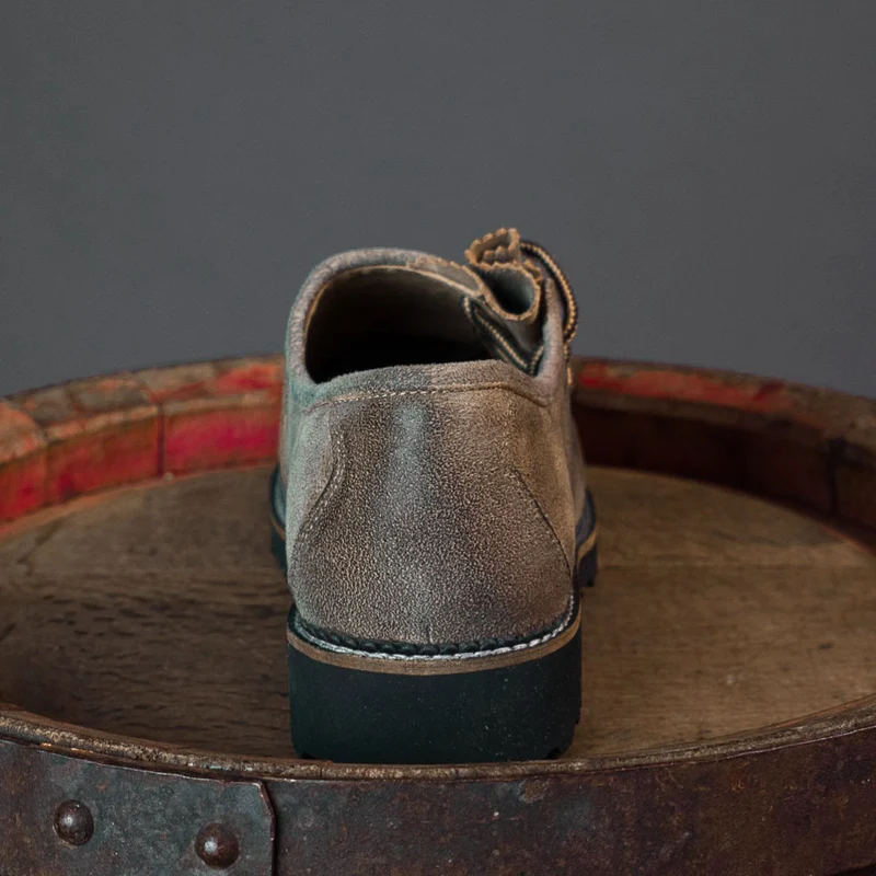MeiSchua! Haferlschuhe Nik Seitliche Schnürung Braun