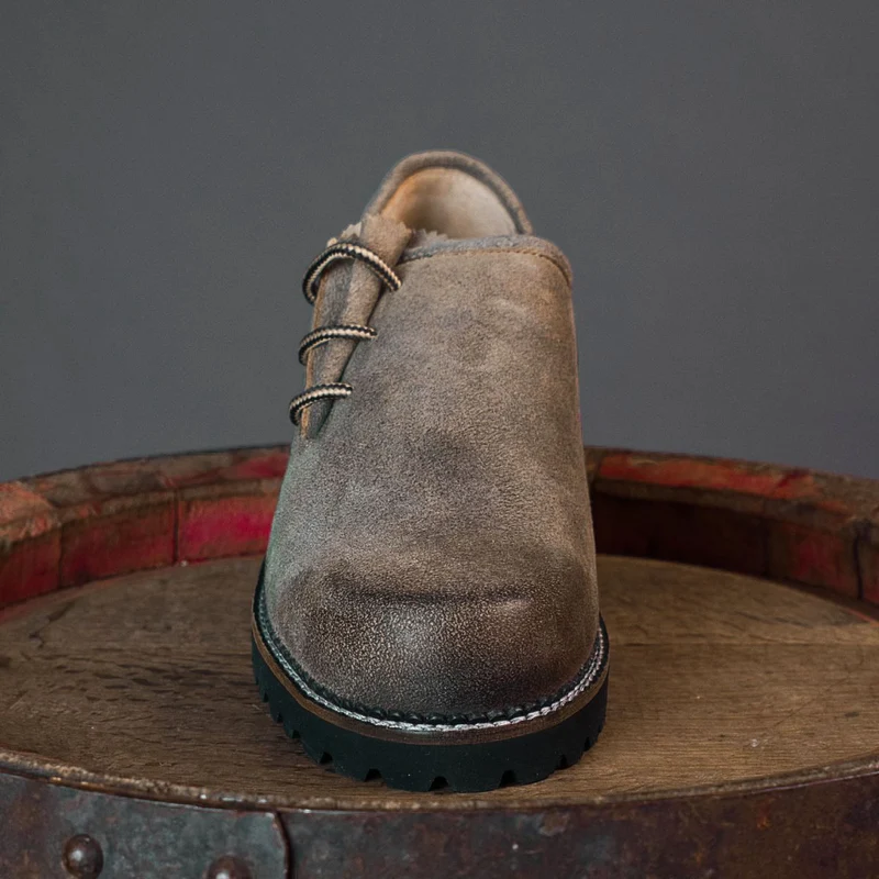 MeiSchua! Haferlschuhe Nik Seitliche Schnürung Braun