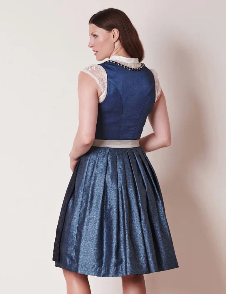 KRÜGER Collection Dirndl "Stefanie" 102761 | Blau 60cm