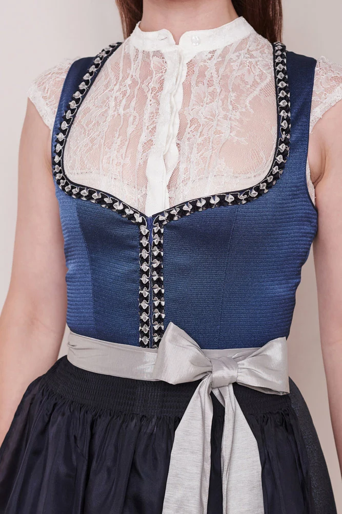 KRÜGER Collection Dirndl "Stefanie" 102761 | Blau 60cm