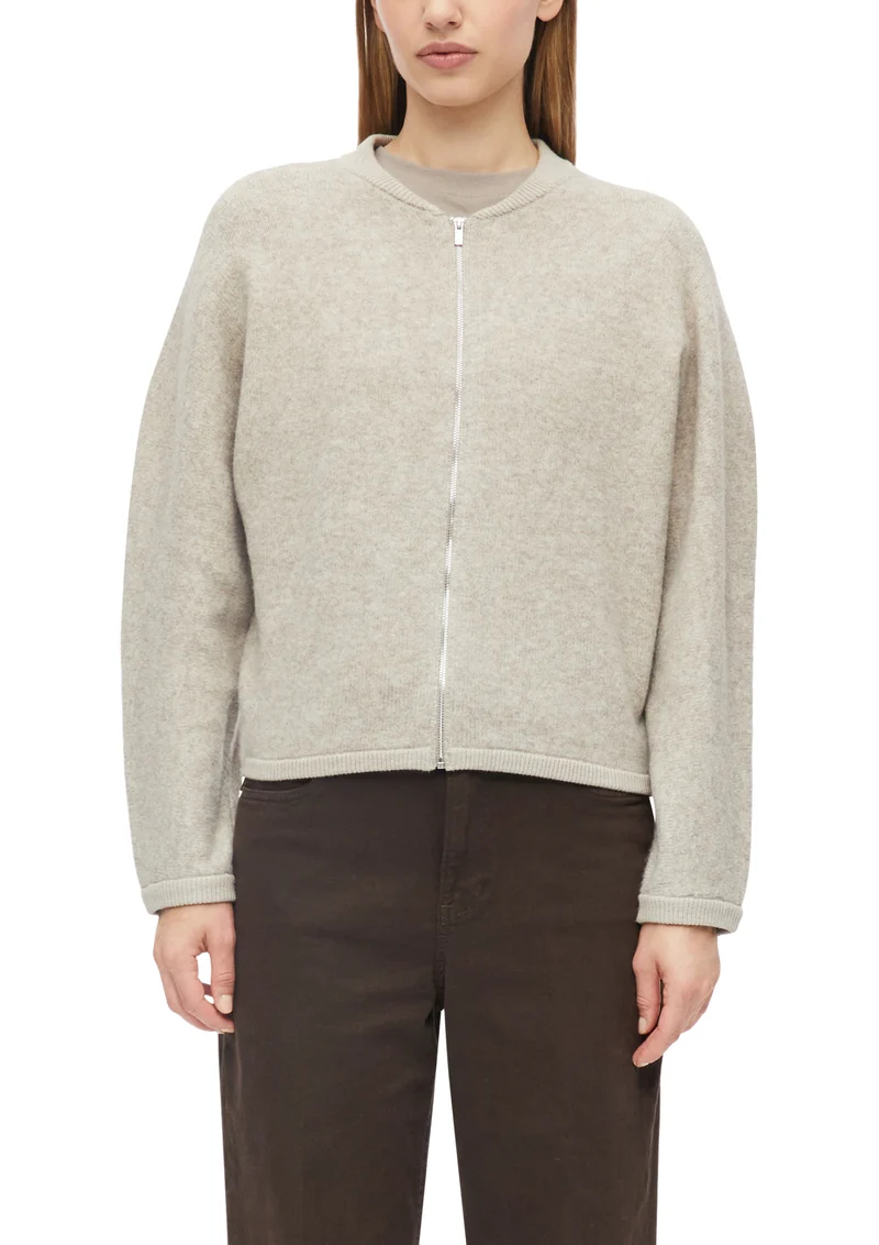 Wollmix-Strickjacke im Relaxed Fit
