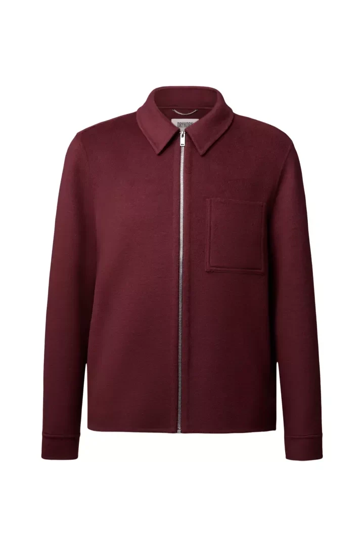 JERSON Zip-Jacke mit Umlegekragen
