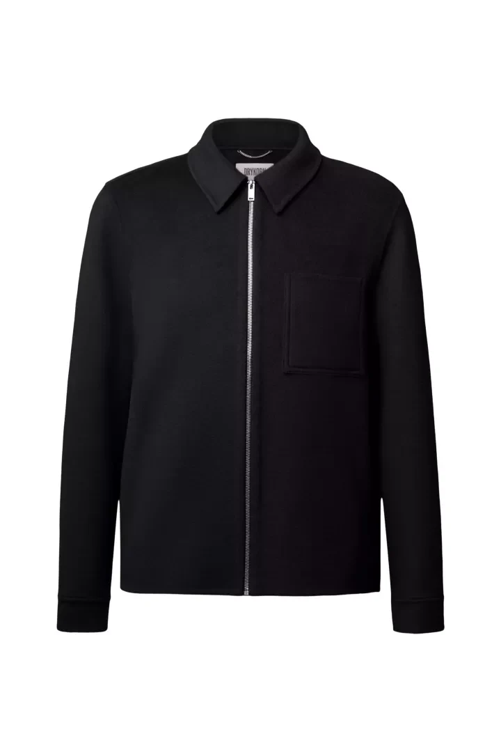 JERSON Zip-Jacke mit Umlegekragen