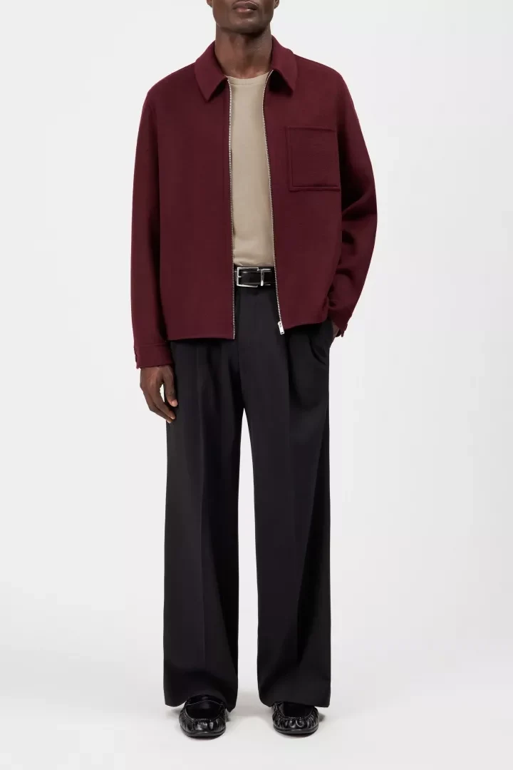 JERSON Zip-Jacke mit Umlegekragen