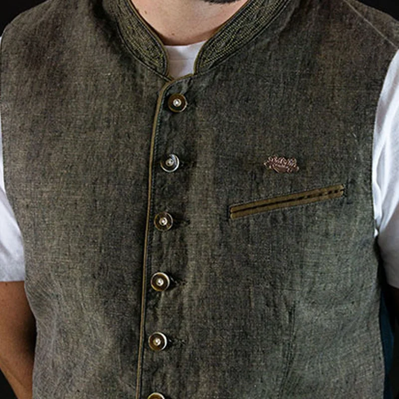 Datschi Trachten Trachtenweste Herren Braun Alois