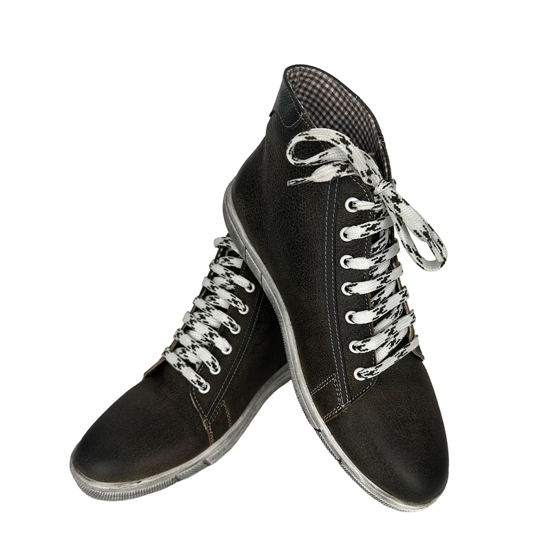 MADDOX Trachten Leder Schuhe Hohe Sneaker "Marinus" | Bernstein