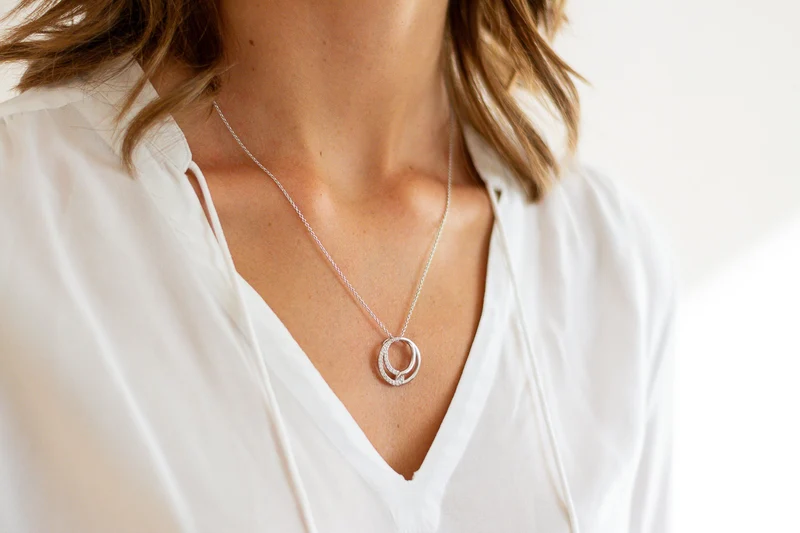 LUISIA Halskette mit Anhänger "Infinity" 66523 | 925 Silber (50 cm Länge)