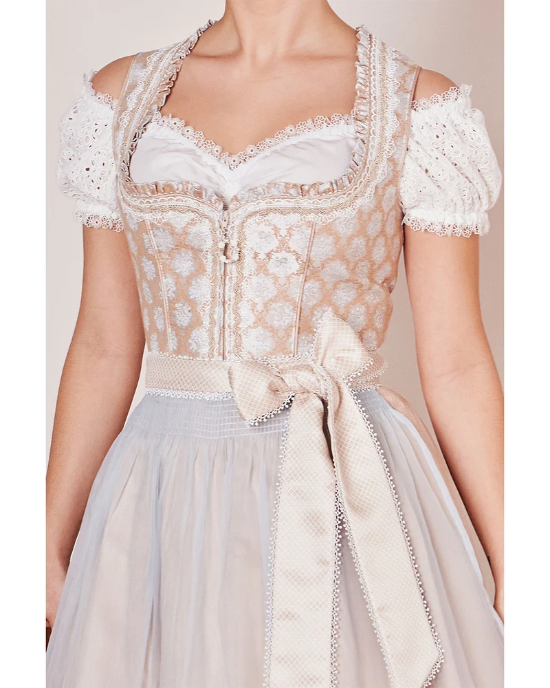 Krüger MADL Dirndl "Seraphina" 415267 | Natur Hellblau 60cm