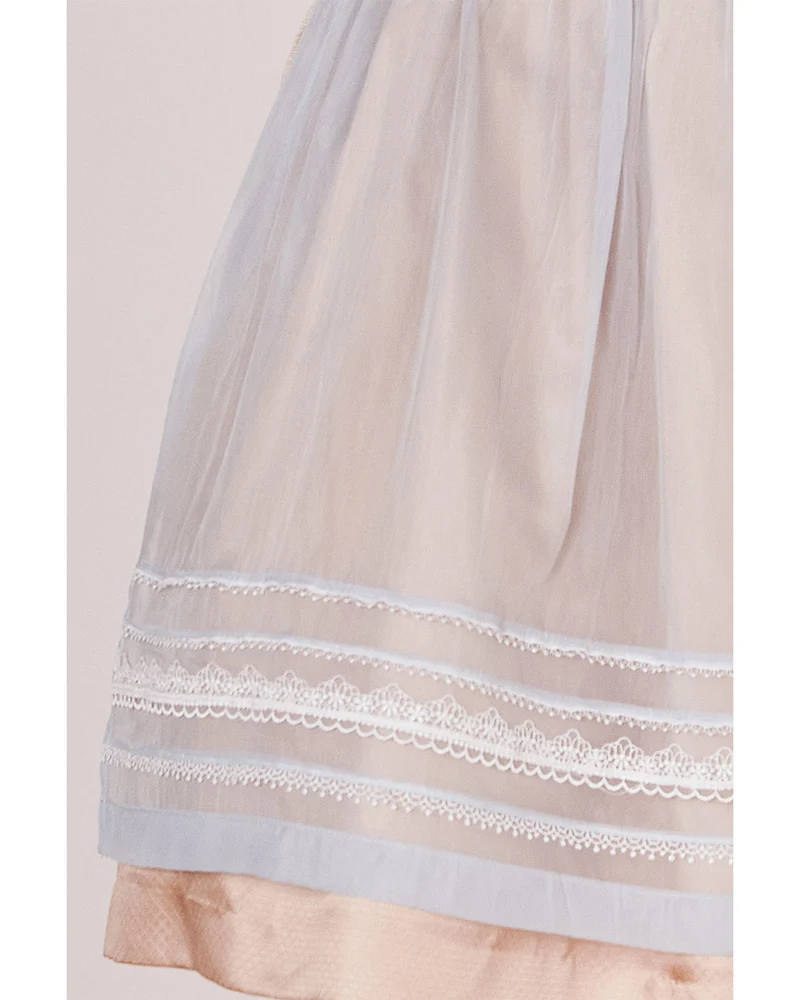 Krüger MADL Dirndl "Seraphina" 415267 | Natur Hellblau 60cm