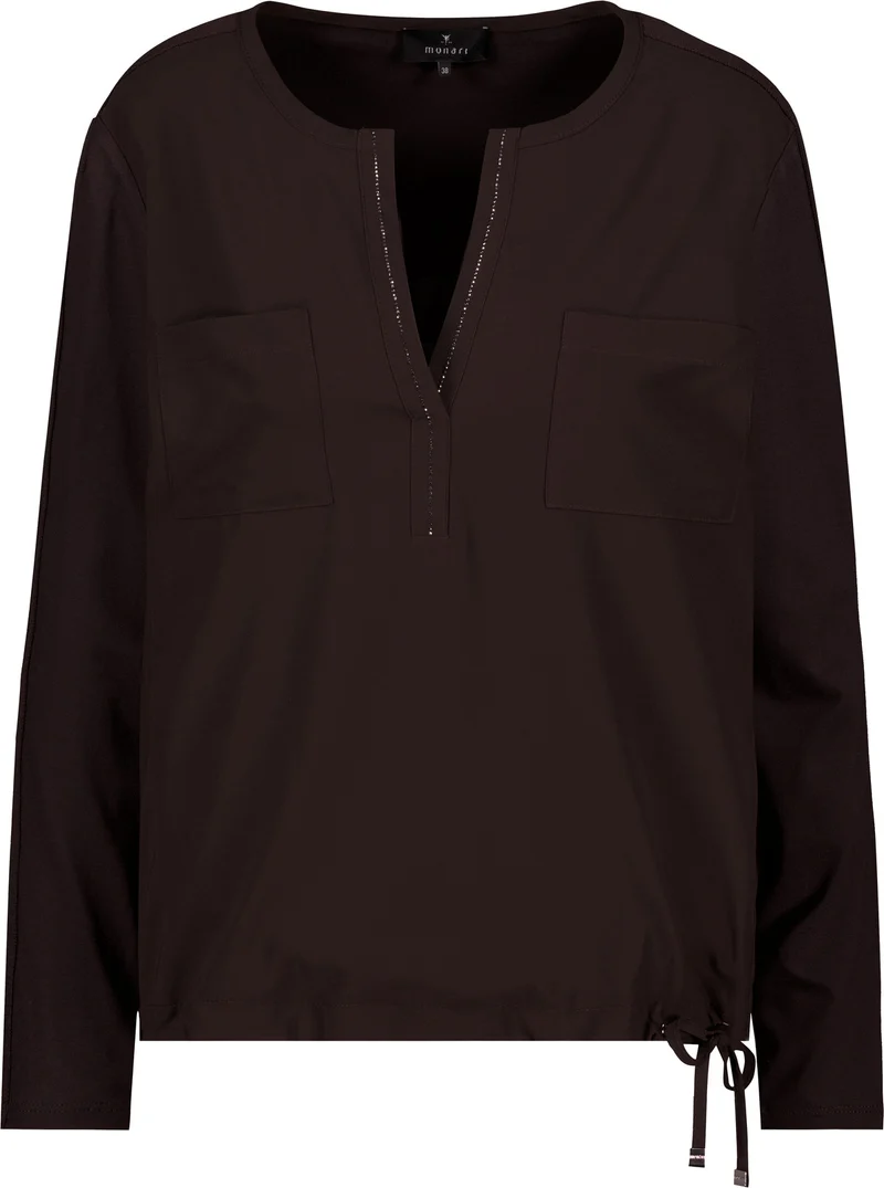 Blusenshirt mit Satinoptik
