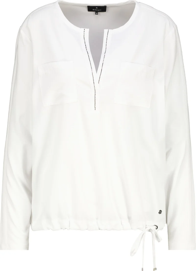 Blusenshirt mit Satinoptik