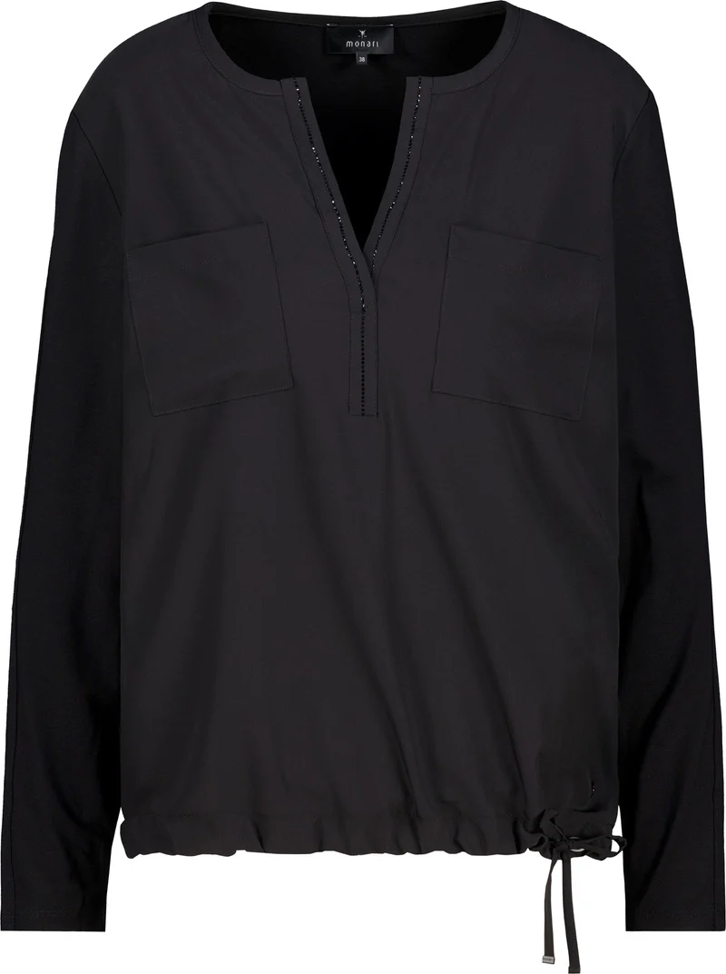Blusenshirt mit Satinoptik