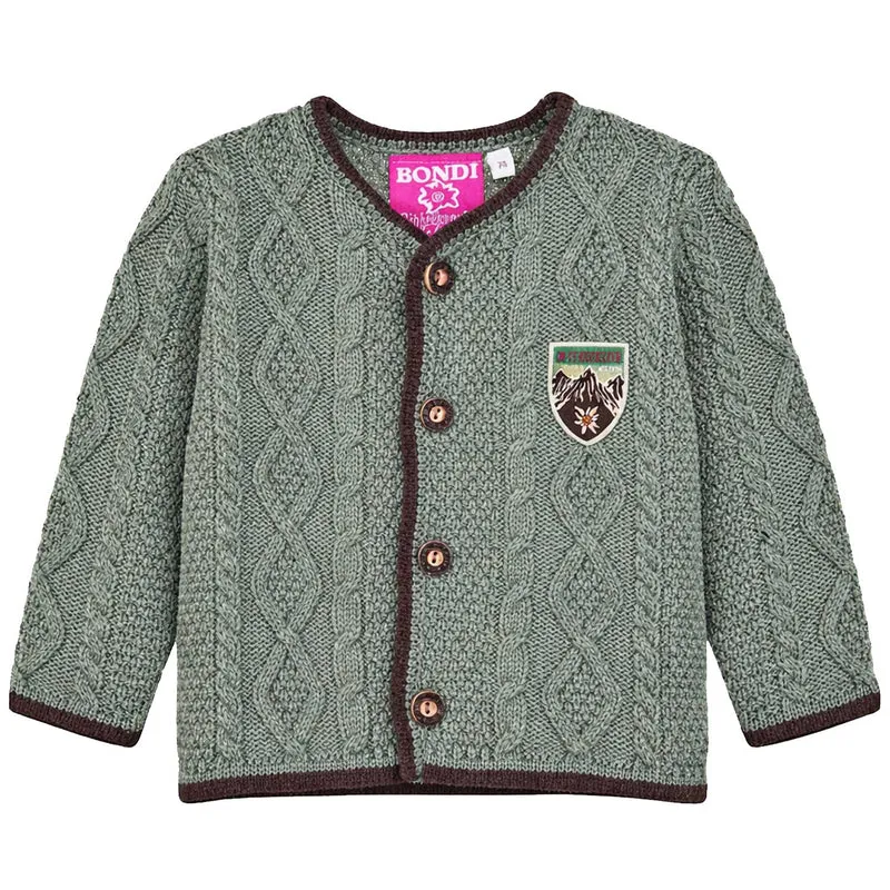 BONDI Baby Jungen Strickjacke 91785 | Kiwi