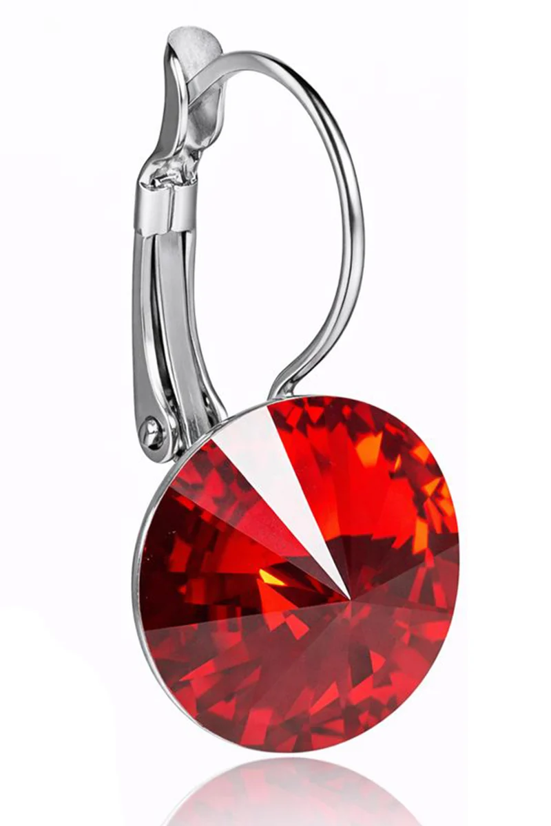 LUISIA® Ohrringe Rivoli mit Kristallen von Swarovski® - 12 mm | Light Siam
