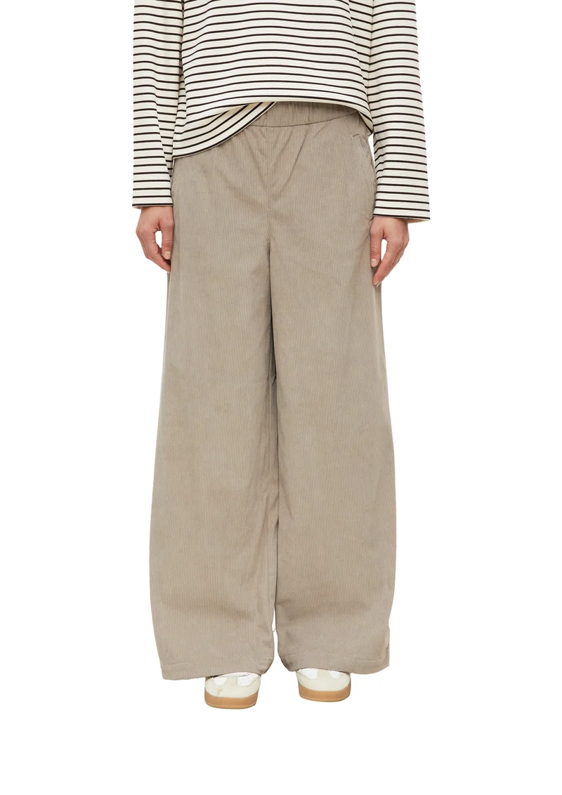 Wide-Leg-Hose aus Cord