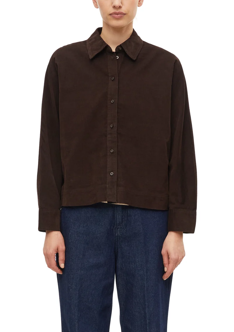 Feincord-Bluse im Relaxed Fit