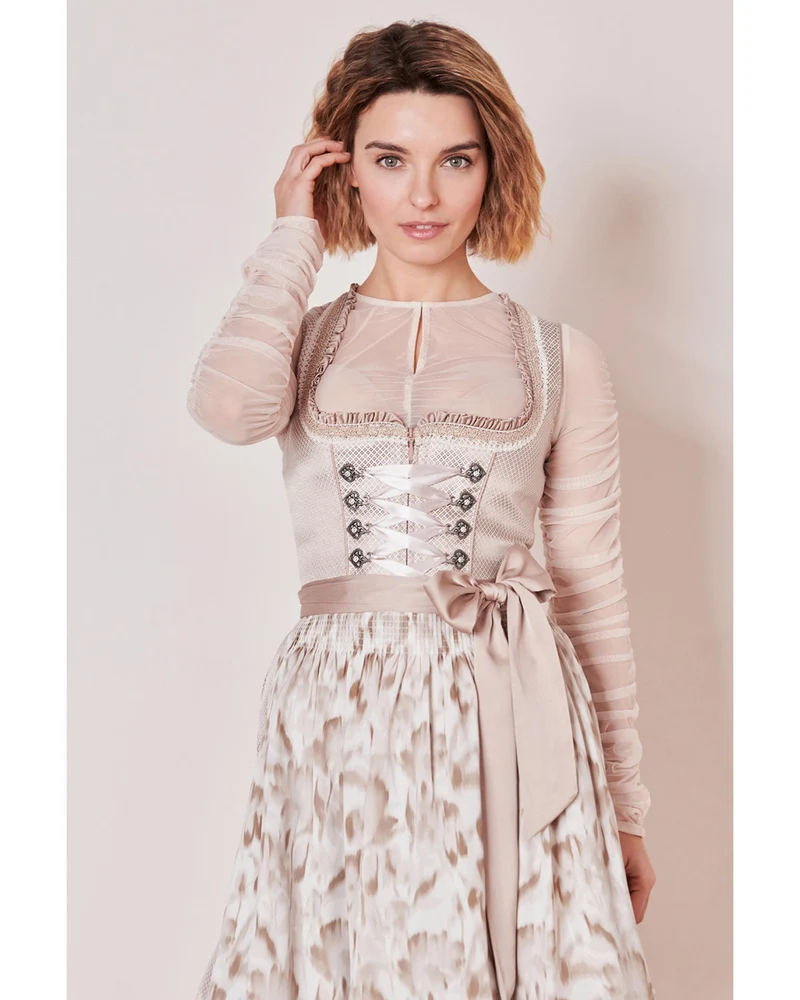 Krüger MADL Dirndl "Nemi" 416367 | Natur 50cm