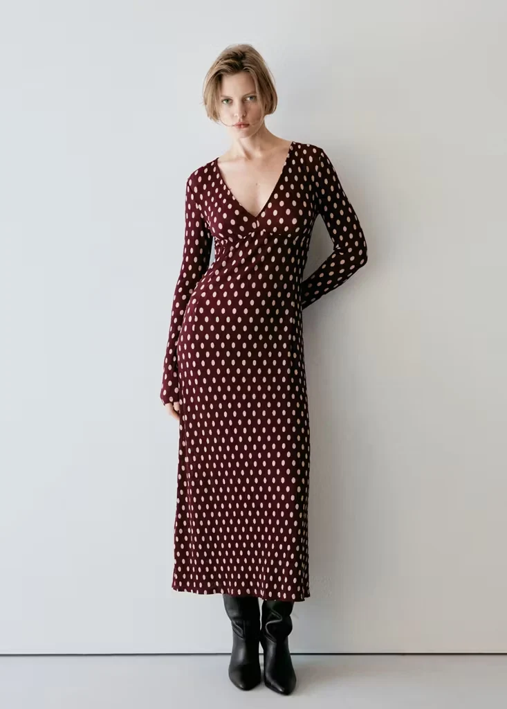 POMELP Kleid mit Polka Dots