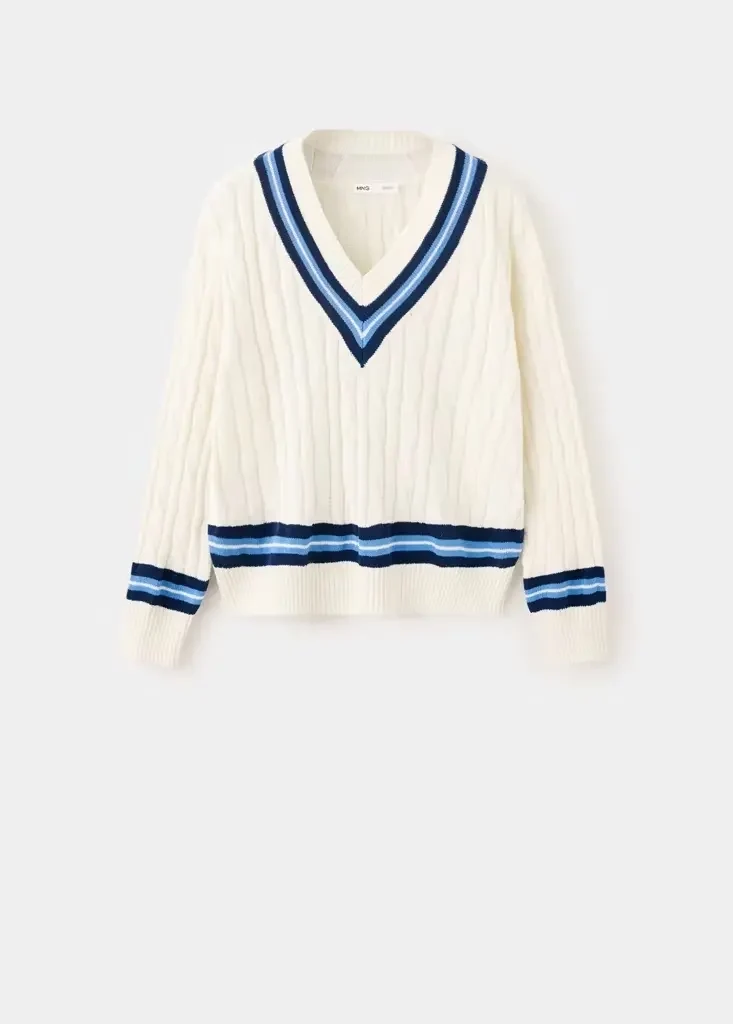 LEAGUE Pullover mit Zopfmuster
