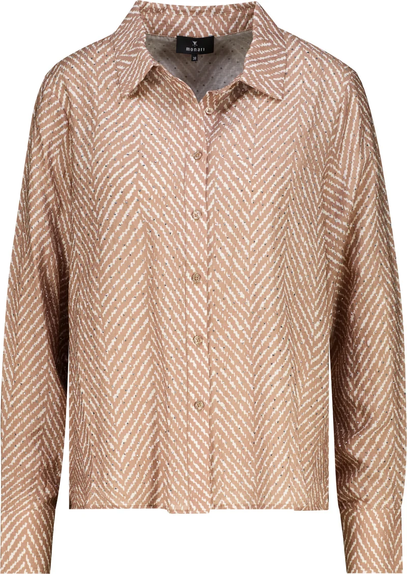 Bluse mit Fischgratmuster