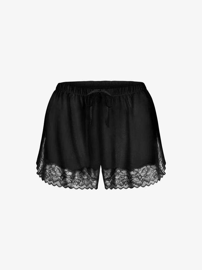 SALANDRA Schlafanzug-Shorts – Black Beauty