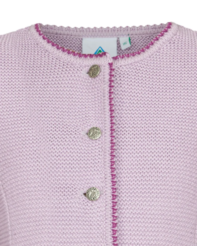 Isar-Trachten Kinder Strickjacke "Amy" 47068 | Flieder