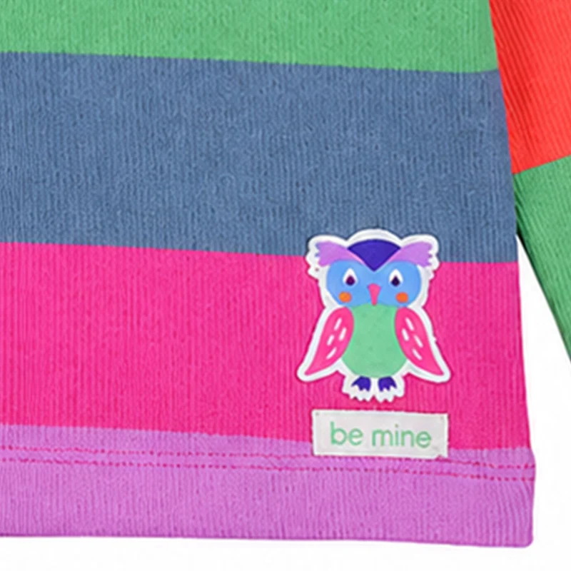 BONDI Mädchen Langarmshirt "Be mine" 86966 | Stripe Pink/Apricot