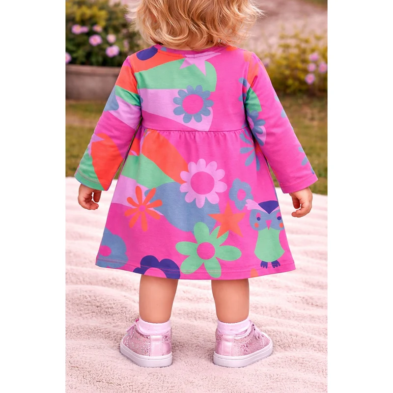 BONDI Mädchen Kleid "Blumenallover" 86969 | Pink