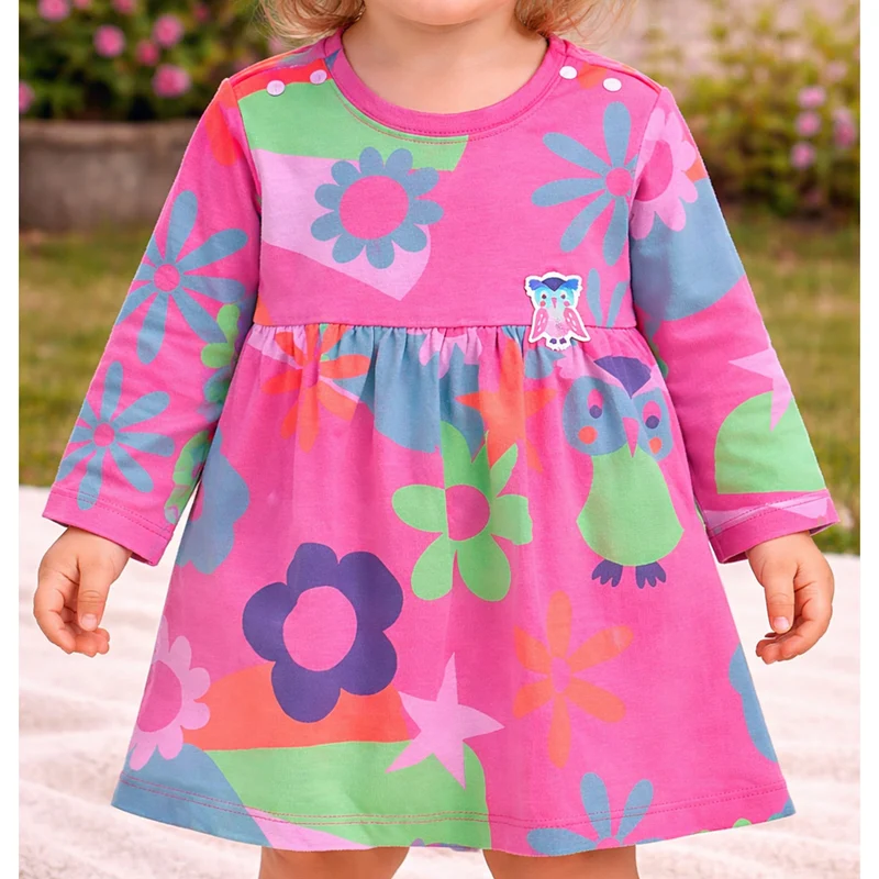 BONDI Mädchen Kleid "Blumenallover" 86969 | Pink