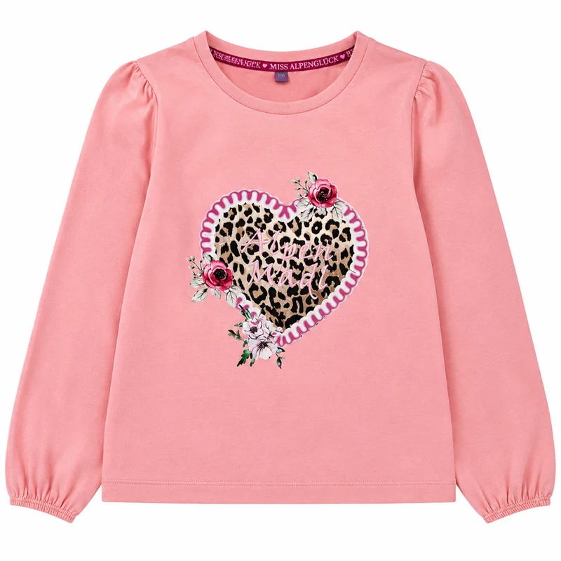 BONDI Mädchen Langarmshirt "Alpenmadl" 26100 | Rose