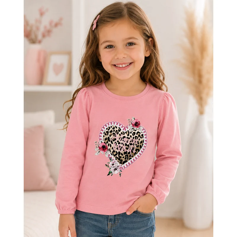 BONDI Mädchen Langarmshirt "Alpenmadl" 26100 | Rose