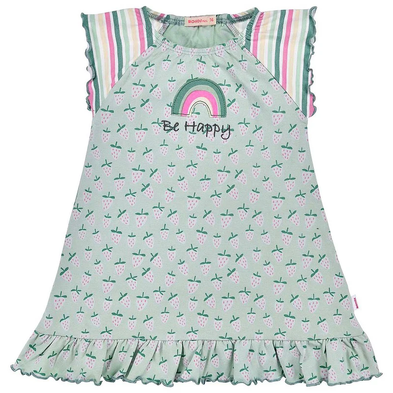 BONDI Baby Mädchen Kleid "Erdbeerallover" 86885 | Grün