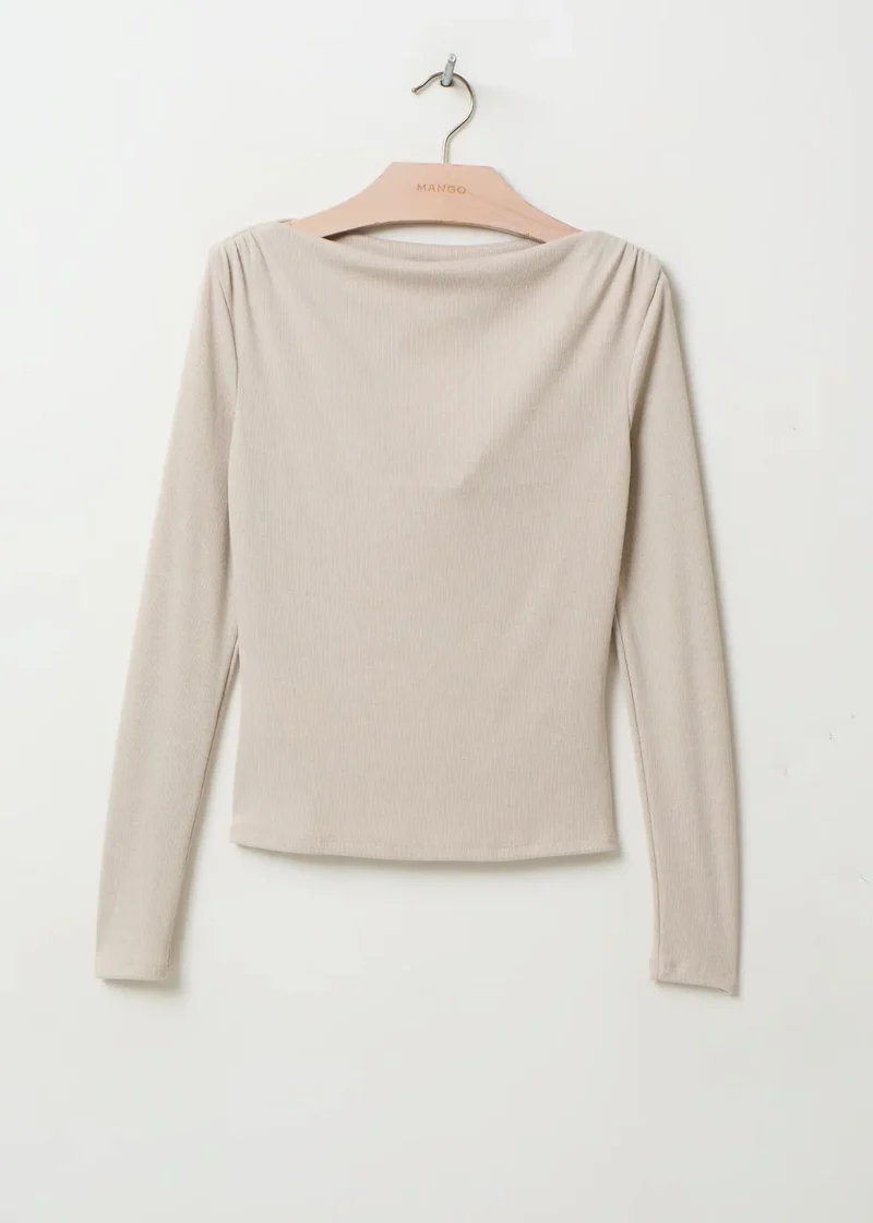 LILOBAR Langarmshirt mit Bateau-Ausschnitt
