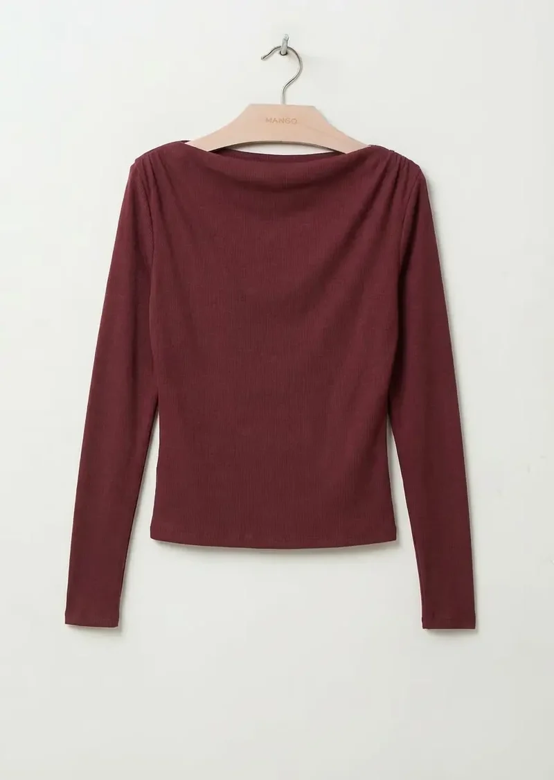 LILOBAR Langarmshirt mit Bateau-Ausschnitt