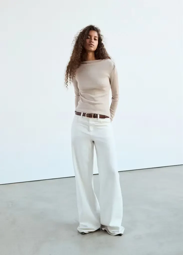 LILOBAR Langarmshirt mit Bateau-Ausschnitt