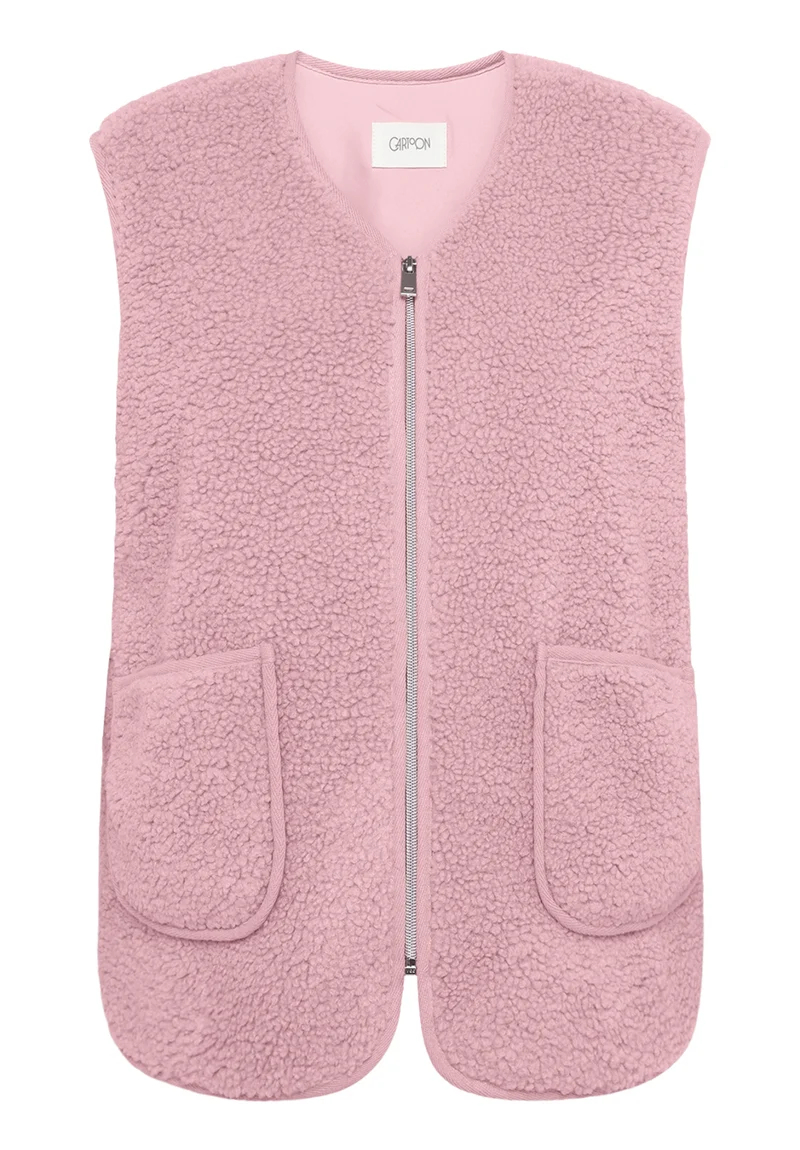 Ärmellose Sweatshirt-Jacke mit Reißverschluss