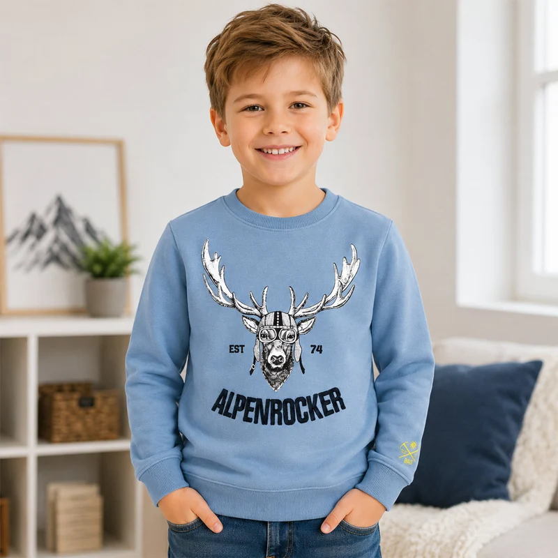BONDI Jungen Sweatshirt "Alpenrocker" 29906 | Blau