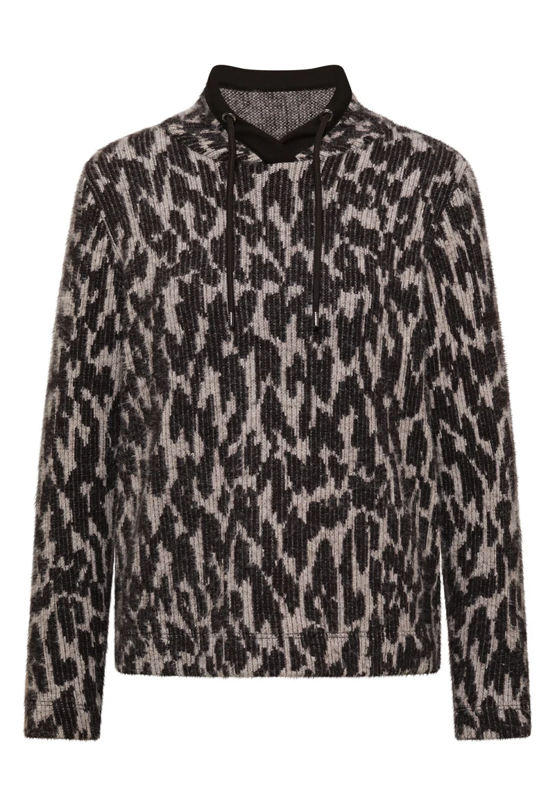 Langarmshirt mit Fake-Kapuze
