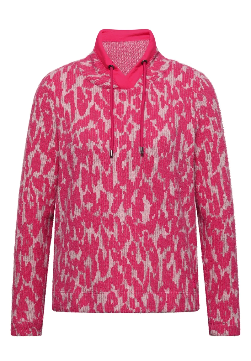 Langarmshirt mit Fake-Kapuze