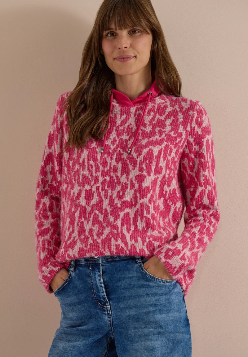 Langarmshirt mit Fake-Kapuze