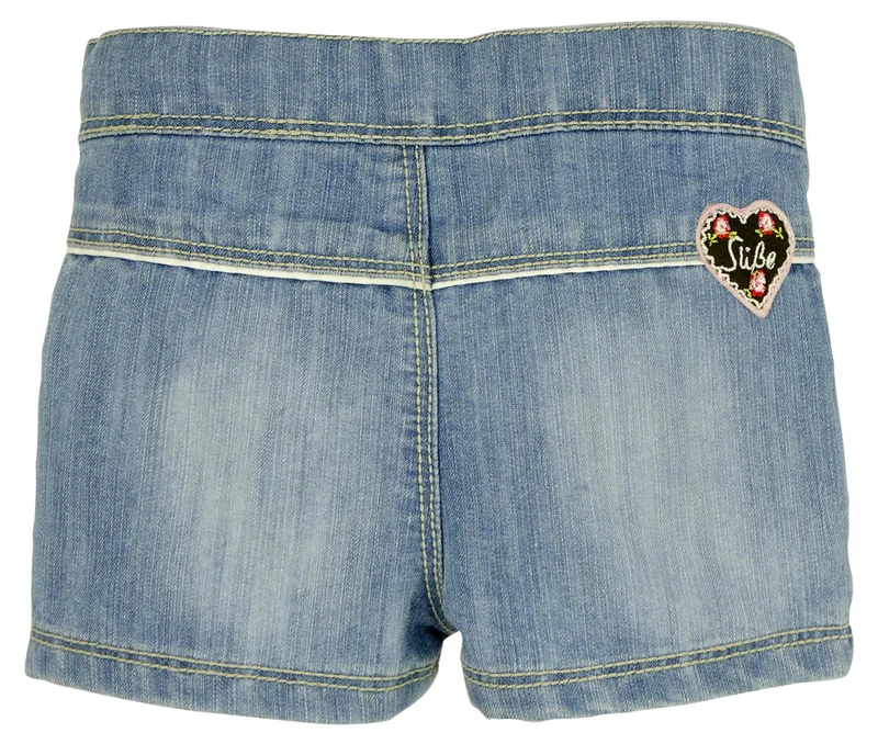 BONDI Mädchen Jeans Short "I mog di" - Blau