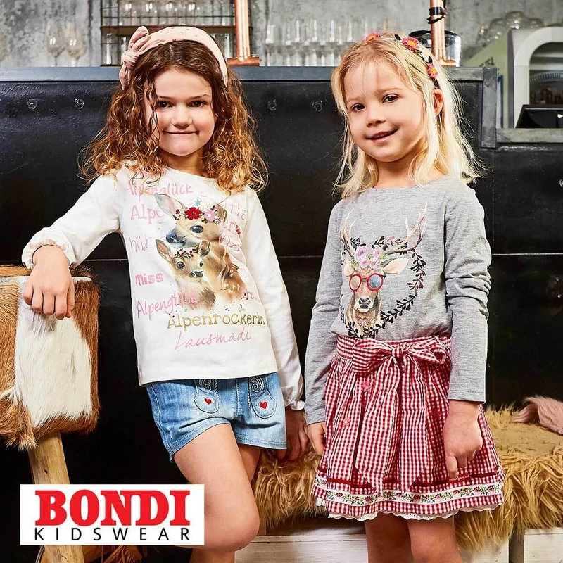 BONDI Shorty "Friends" mit Pferde Print 36209 - Weiß / Gelb | Mädchen Schlafanzug