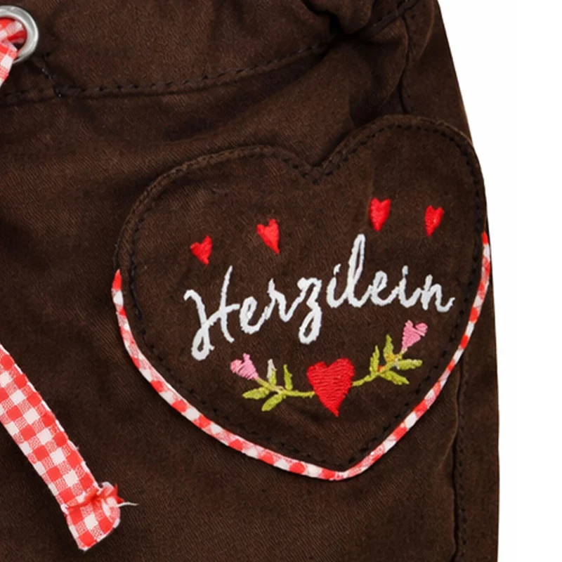 BONDI Mädchen Kunstleder Shorts Hose "Alpenglück" 86764 | Braun