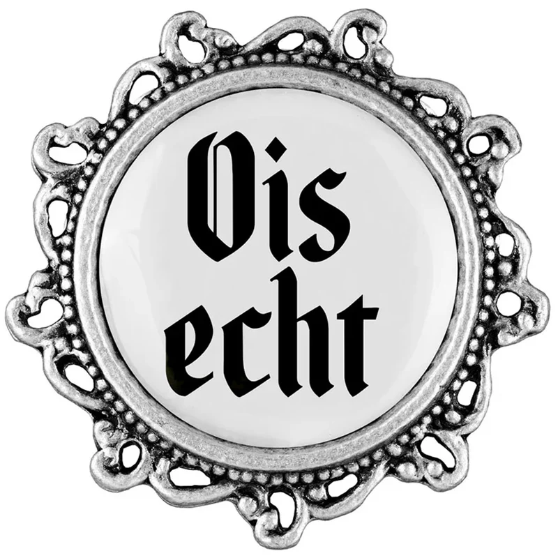Gaudiknopf Anstecker Ois echt