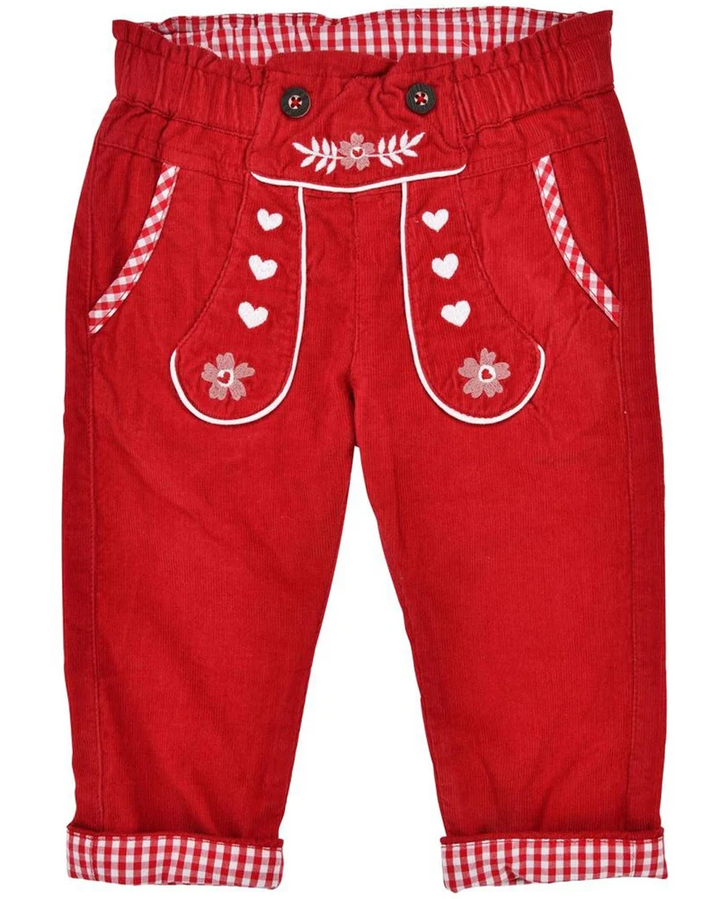BONDI Baby Mädchen Cordhose 86934 | Rot