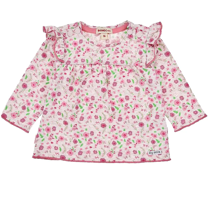 BONDI Mädchen Langarmshirt "Blumenallover" 94021 | Rosa